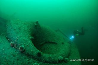 The bow of the Kronprinz Wilheim.