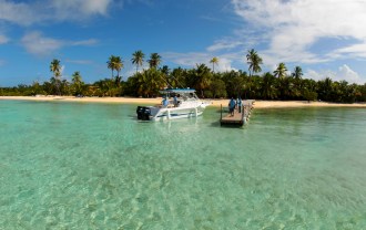 Arriving at Tiamo jetty.