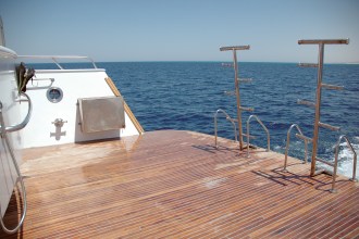 Large dive platform.