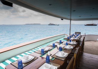 Blue Honors Legacy outdoor dining.