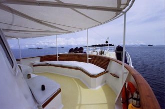 Plenty of outside lounging areas.