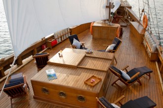 Plenty of space to relax between dives.